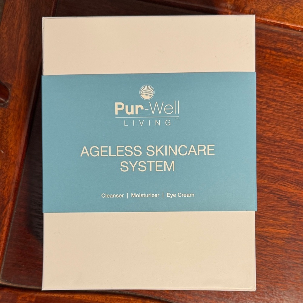 NIB Pur-Well Living Ageless Skincare Natural Plant Based Skincare Regimen